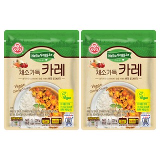 OTTOGI 不倒翁 素食蔬菜咖哩調理包, 2包, 200g