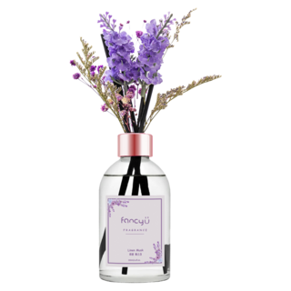 Fancy U 薰衣草滿天星款室內擴香瓶(200ml) - 4種香味, 亞麻麝香 Linen Musk, 1瓶