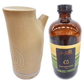 富山香堂 天然香氛陶瓷招財木水氧機 + 植淬純檀精露, 木紋色