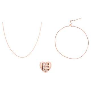 RADIANT STAR 璀璨之星 925純銀 心意關鍵詞愛心字母點鑽串珠項鍊手鍊 SL849