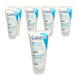 CeraVe 適樂膚 B3水楊酸煥膚修護美體霜 足部專用, 88ml, 6條