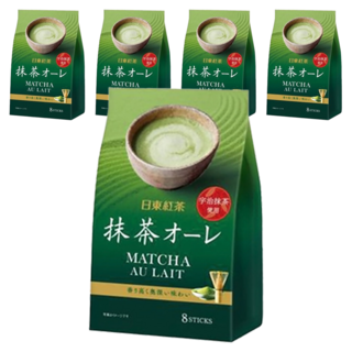 日東紅茶 抹茶歐蕾 宇治抹茶使用, 12g, 8包, 5袋