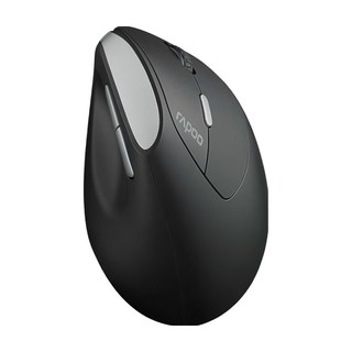 RAPOO 雷柏 人體工學無線靜音垂直滑鼠, 黑色, EV250
