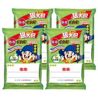 乖乖 玉米脆條 奶油椰子, 非油炸, 法國進口非基因改造玉米, 濃郁椰奶香味, 80g, 4包