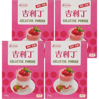 永詮食品 超鑽吉利丁粉 200g, 4盒