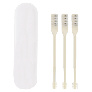 不繡鋼雙頭鼻毛修剪器 附收納盒, 1組, 白色