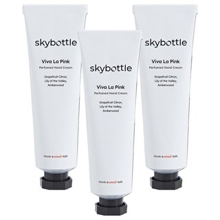 스카이보틀 퍼퓸 핸드크림 비바라핑크, 50ml, 3개