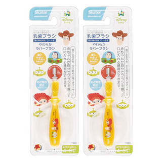 Skater 嬰兒牙刷 TBB1, 2支, 玩具總動員 黃色, 1入