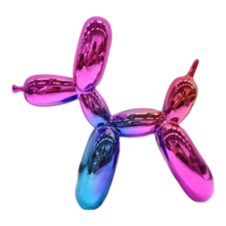 GREEN TREE PRODUCTS INC. 氣球狗造型擺飾-炫彩, 大 25 x 9 x 25cm