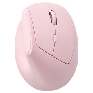 아이리버 여성용 손목보호 작은손 무선 버티컬 마우스 EQwear-Lady Vertical Grip EV15, 핑크