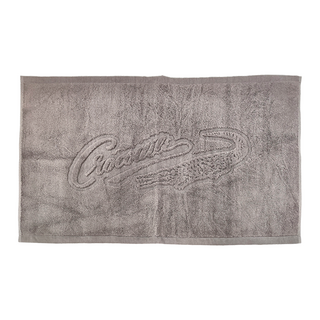 Crocodile 鱷魚 凹凸堤浴墊 灰色 100%棉 台灣製, 45 x 67cm, 1個