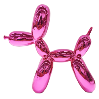 GREEN TREE PRODUCTS INC. 氣球狗 造型擺飾-桃色, 大 25 x 9 x 25cm