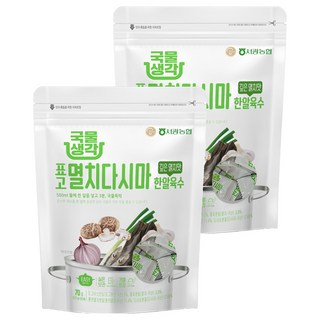 HAEMA 江原道 熬煮高湯塊 鯷魚花菇昆布風味, 2包, 70g