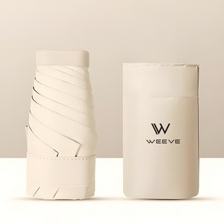 WEEVE 超輕遮光5段迷你傘 雨傘陽傘兼用