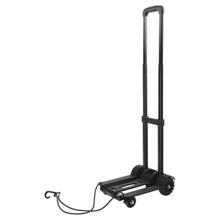 TRENY 鐵製塑鋼行李車 4輪, 黑色, 1層