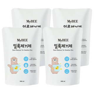 MyBEE 孩童衣物去污噴霧補充包, 300ml, 4個
