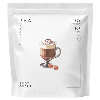 BODY GOALS 全素多效豌豆蛋白飲 PRO大包裝 榛果可可, 1kg, 1個