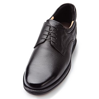 Bonin 男士天然牛皮天然皺皮超輕靈活德比休閒鞋 SE295BK