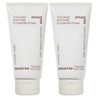INNISFREE BHA火山泥毛孔調理潔面乳, 150g, 2條