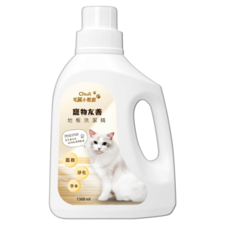 Chuli 初梨 毛麗小髮廊 寵物有善地板洗潔精, 1500ml, 1瓶
