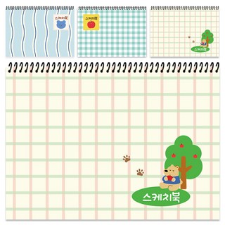 DGRM 대용량 스케치북 130g 랜덤발송, 8절, 4개, 36매