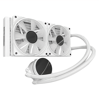 AITC 艾格 KINGSMAN 一體式ARGB水冷CPU散熱器套組 ARGB同步燈光效果 銅芯冷頭設計 優質橡膠散熱管, KA-R240, 白色, 1組