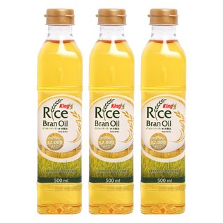 Kingriceoil 玄米油, 3個, 500ml