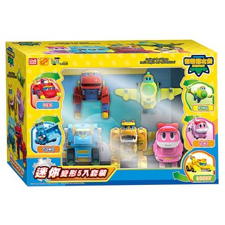 Gogo Dino 幫幫龍出動 迷你變形5件組, 1盒