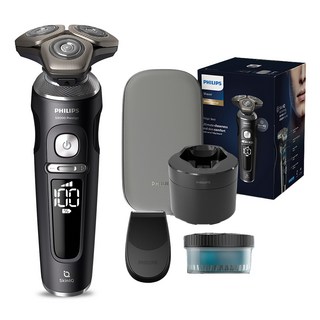 필립스 SkinIQ 9000 프레스티지 컴팩트 에디션 전기면도기, SP9840/32, 블랙매트