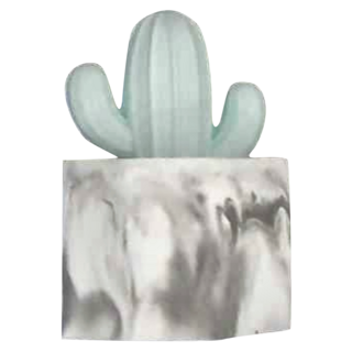 O'Pretty 歐沛媞 室內/車用 香氛擴香石擺飾 - 藍色仙人掌 (5.5X5.5X8cm), 1個