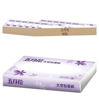 五月花 太空包面紙, 100張, 96包