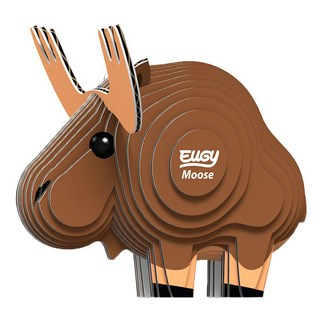 EuGy 駝鹿拼圖 紙質模型套件 適合6歲以上兒童, 1個, 24片