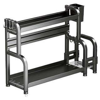 檯面調料置物架 兩層, 不鏽鋼表面烤漆, BM089, 30 x 18 x 44cm, 1個