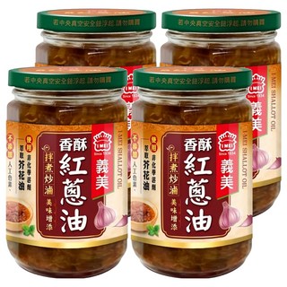 義美 香酥紅蔥油, 230g, 4罐