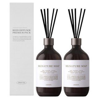 에이센트 퍼퓸드 디퓨저, 시그니처솝, 500ml, 2개