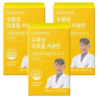 닥터루템 수용성 리포좀 커큐민 27g, 30정, 3개