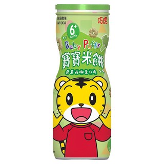 KYODA 京田製菓 巧虎寶寶米餅, 蘋果花椰菜口味, 適合6個月以上寶寶, 蘋果花椰菜味, 45g, 1瓶