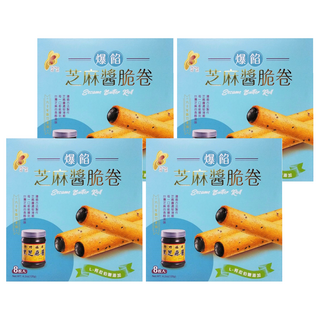新竹福源 爆餡芝麻醬脆卷, 120g, 4盒
