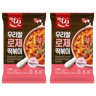 The God Of Tteokbokki 玫瑰醬刀削麵年糕, 2個, 360克