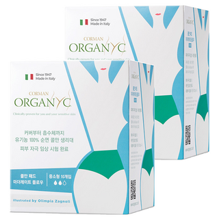 콜만 패드 마더레이트 플로우 생리대, 소형, 10개입, 2개