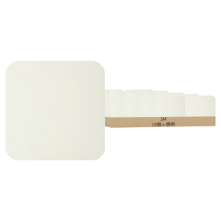 3M 浴室磁磚防滑貼片, 10片, 透明