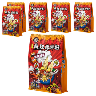 一碗好麵 柳州瘋狂螺螄粉 加辣加臭 400g, 6包