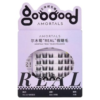 AMORTALS 爾木萄 REAL假睫毛3D套裝, 電眼貓耳, 1組