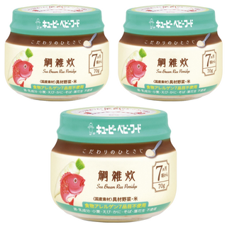 kewpie 極上嚴選 米粥 KA-7 7個月以上, 野菜雕魚, 70g, 3罐