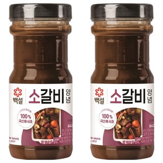백설 소갈비 양념, 840g, 2개