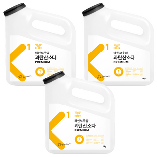 레인보우샵 과탄산소다 프리미엄 본품, 1kg, 3개