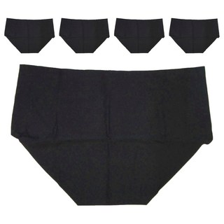 冰絲內褲 Set 5件 (黑色-XL)