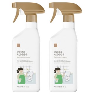 쉼표365 깔끔말끔 대용량 욕실세정제, 2개, 750ml
