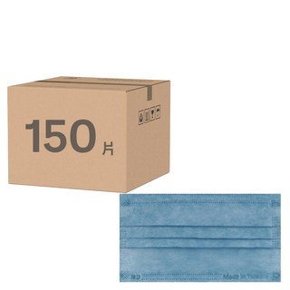 郡昱 兒童口罩平面, 靜謐藍, 50片, 3盒