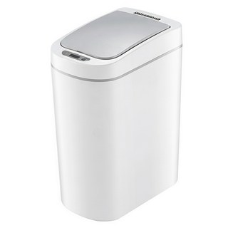 NINESTARS 納仕達 靜音防水感應垃圾桶, 極地白, 1個